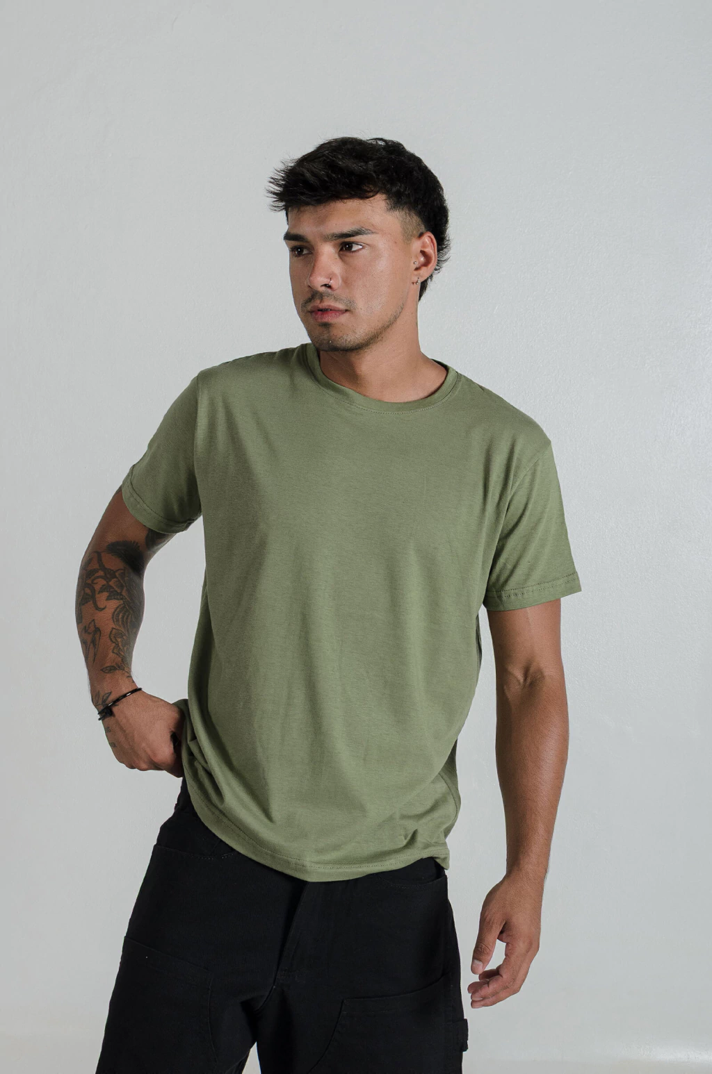 Remera Regular Verde Militar