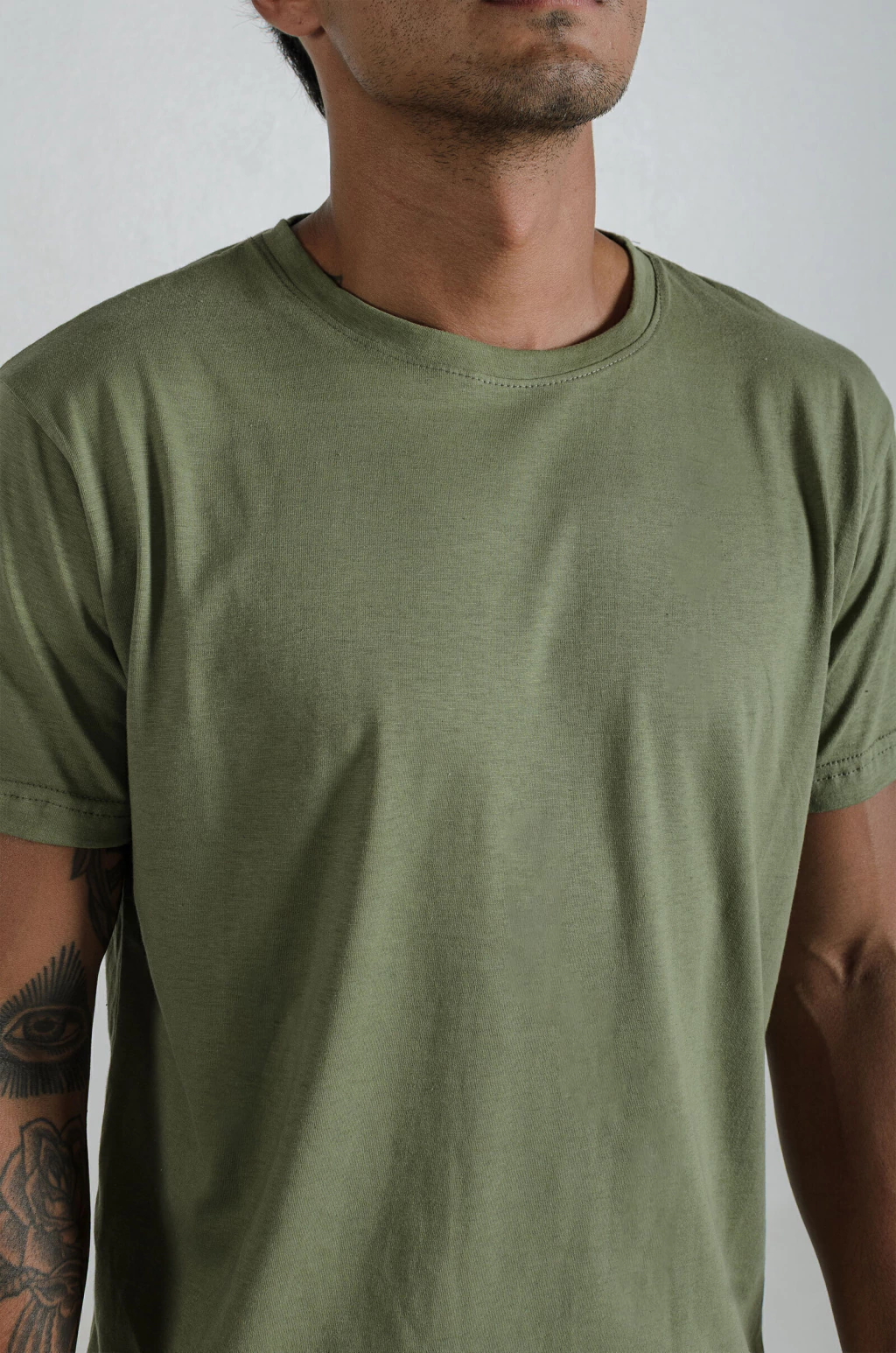 Remera Regular Verde detalle